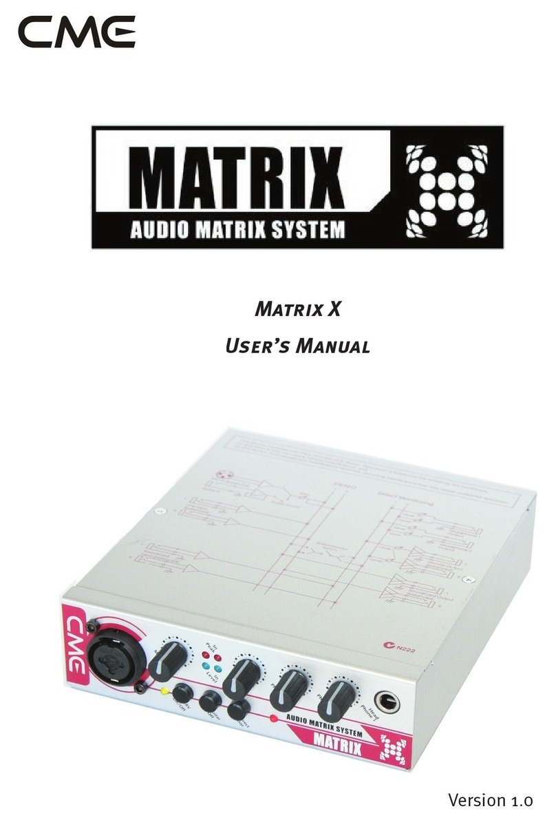 C-me Matrix X user manual