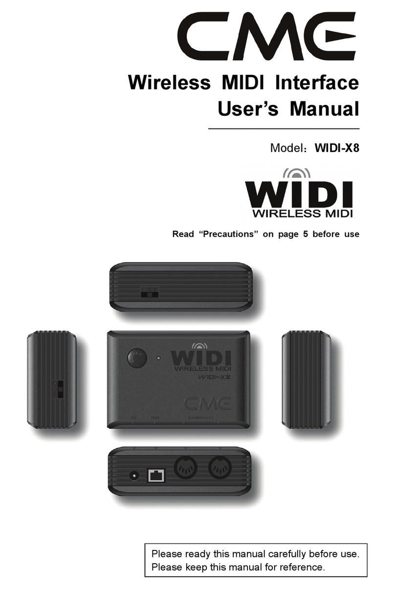 C-me WIDI-X8 user manual