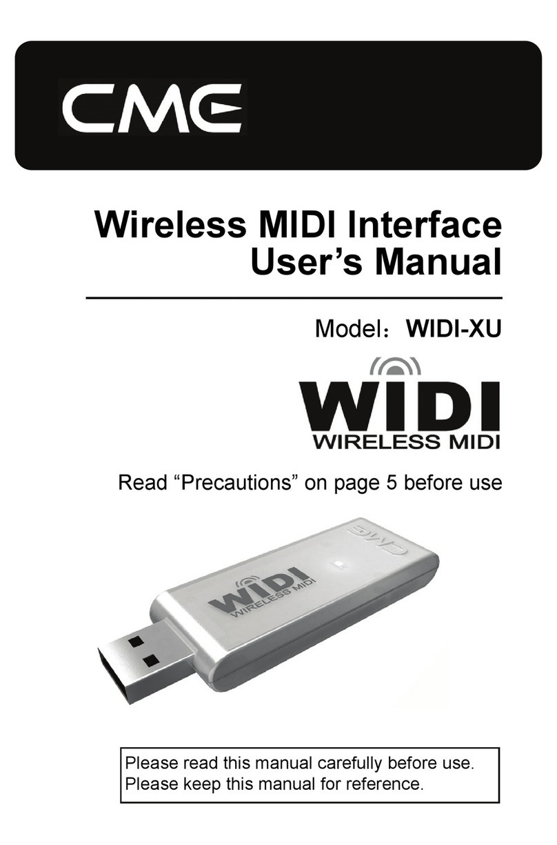 C-me WIDI-XU User manual