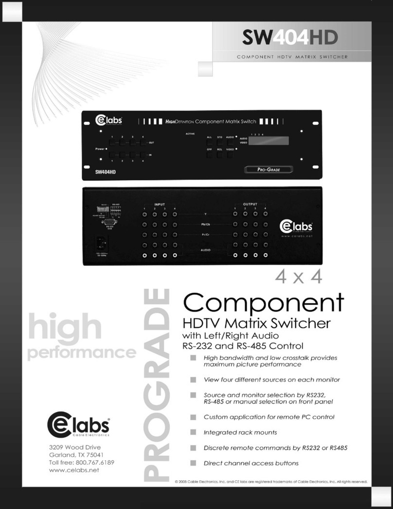 Celabs SW404HD Specifications