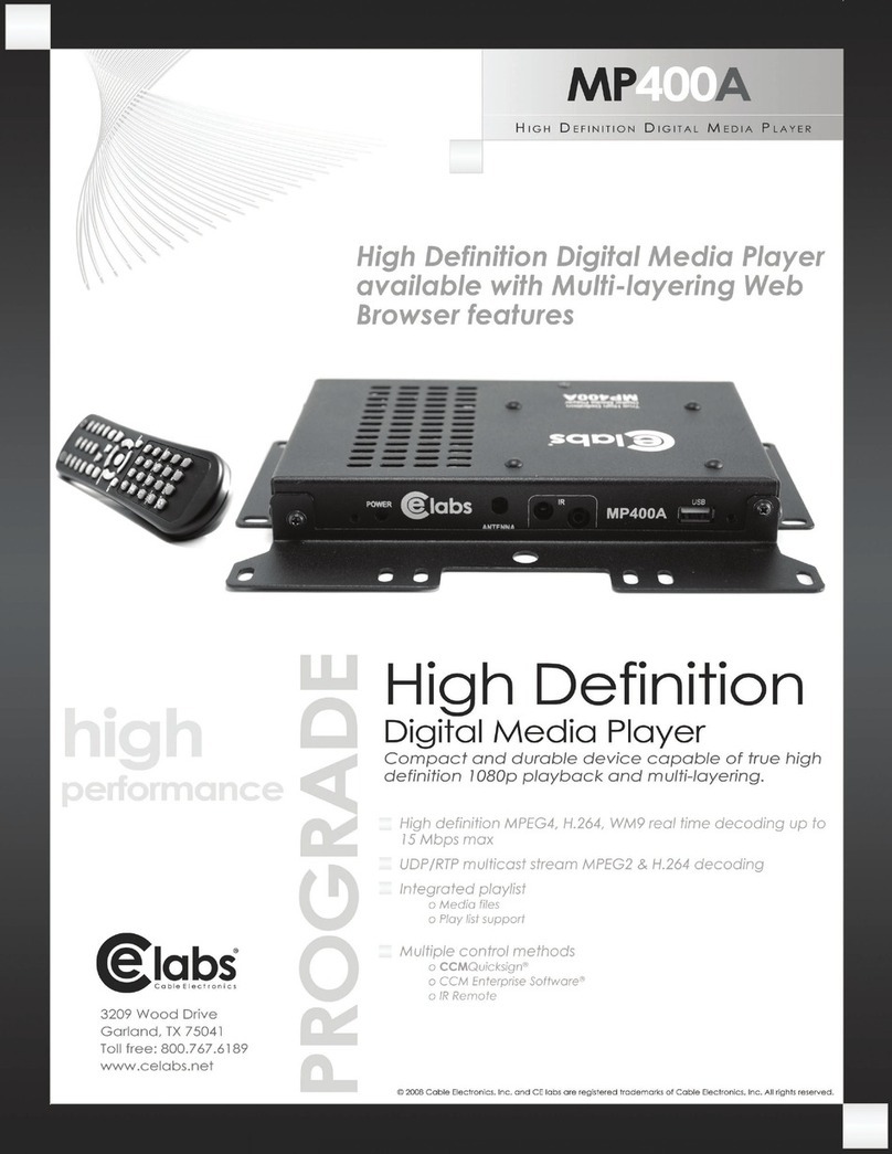Celabs MP400A User manual