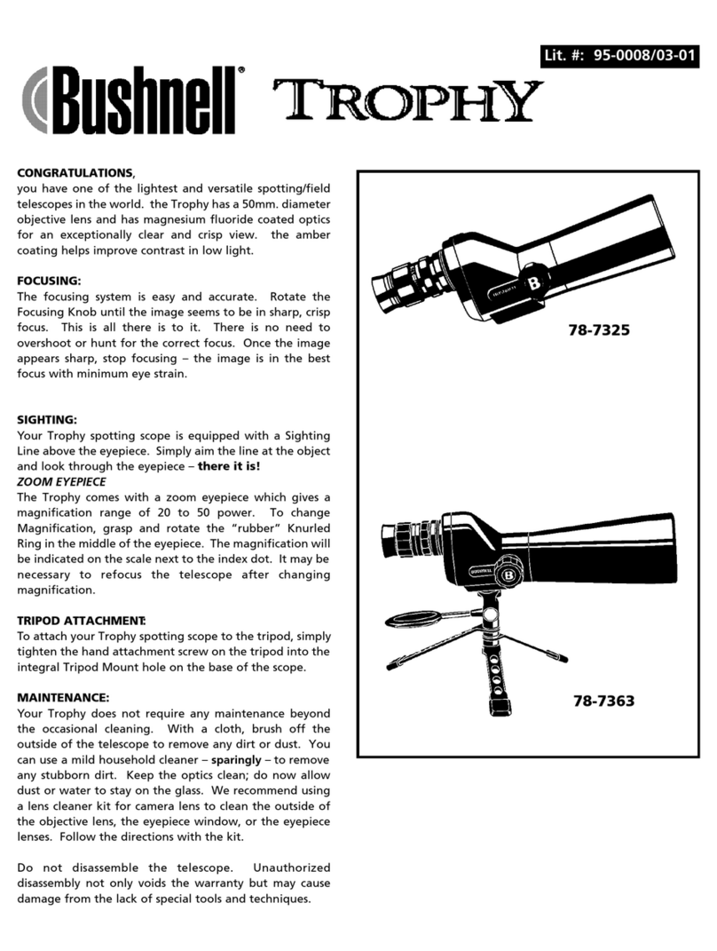 Bushnell Trophy 78-7325 user guide