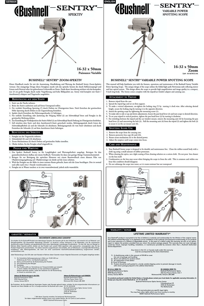 Bushnell 78-9332 user guide