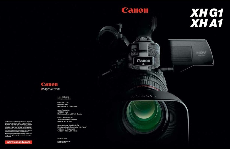 Canon XHA1 Brochure & specs