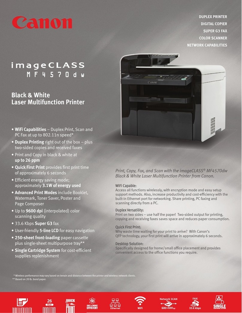 Canon ImageCLASS MF4570dw User manual