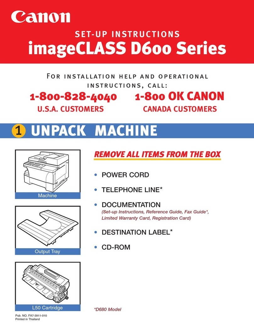 Canon imageCLASS D660 Manual Canon imageCLASS D660 Manual