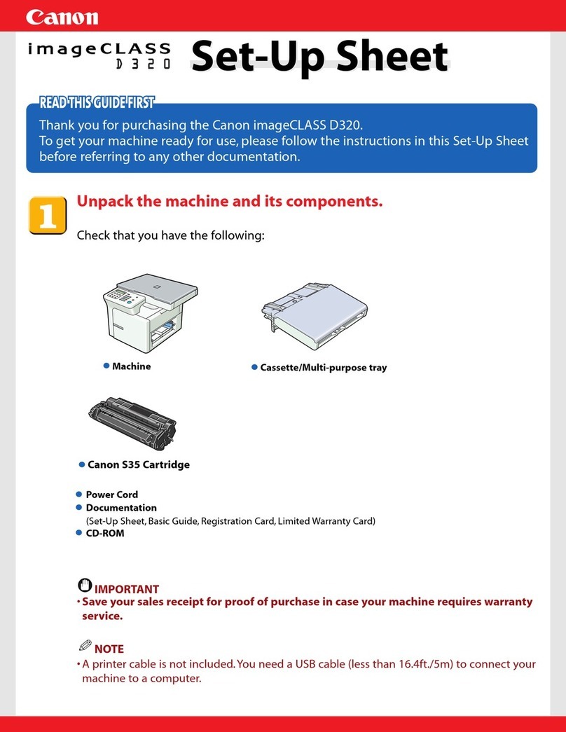 Canon imageCLASS D320 Manual