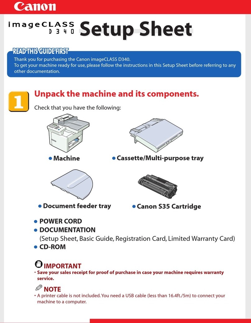 Canon imageCLASS D340 Manual