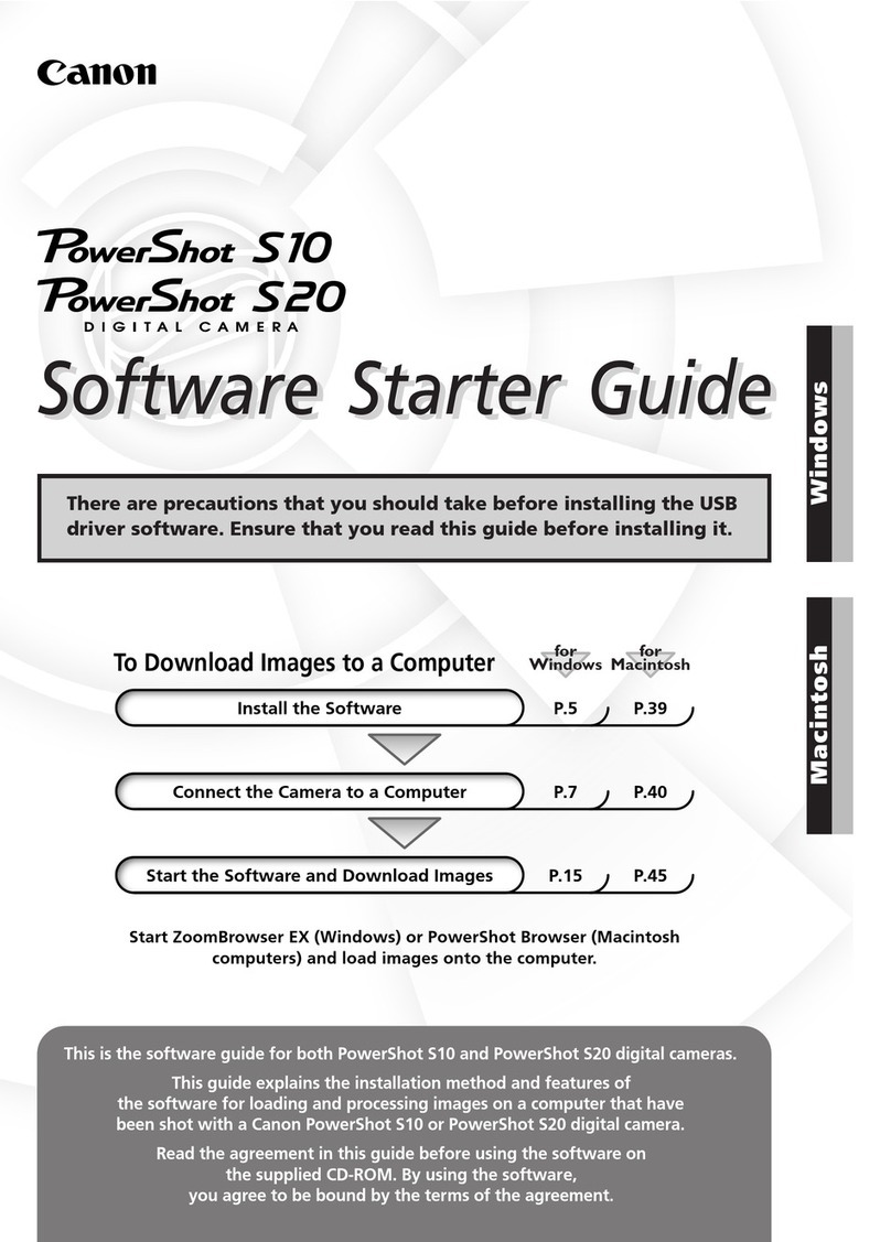 Canon POWERSHOT S10 Mounting instructions