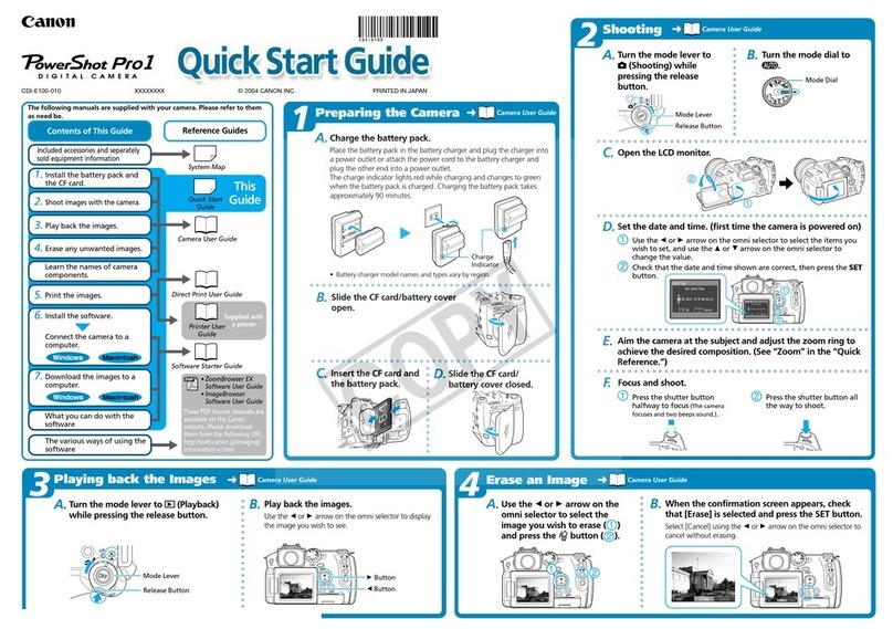 Canon POWERSHOT PRO 1 User manual