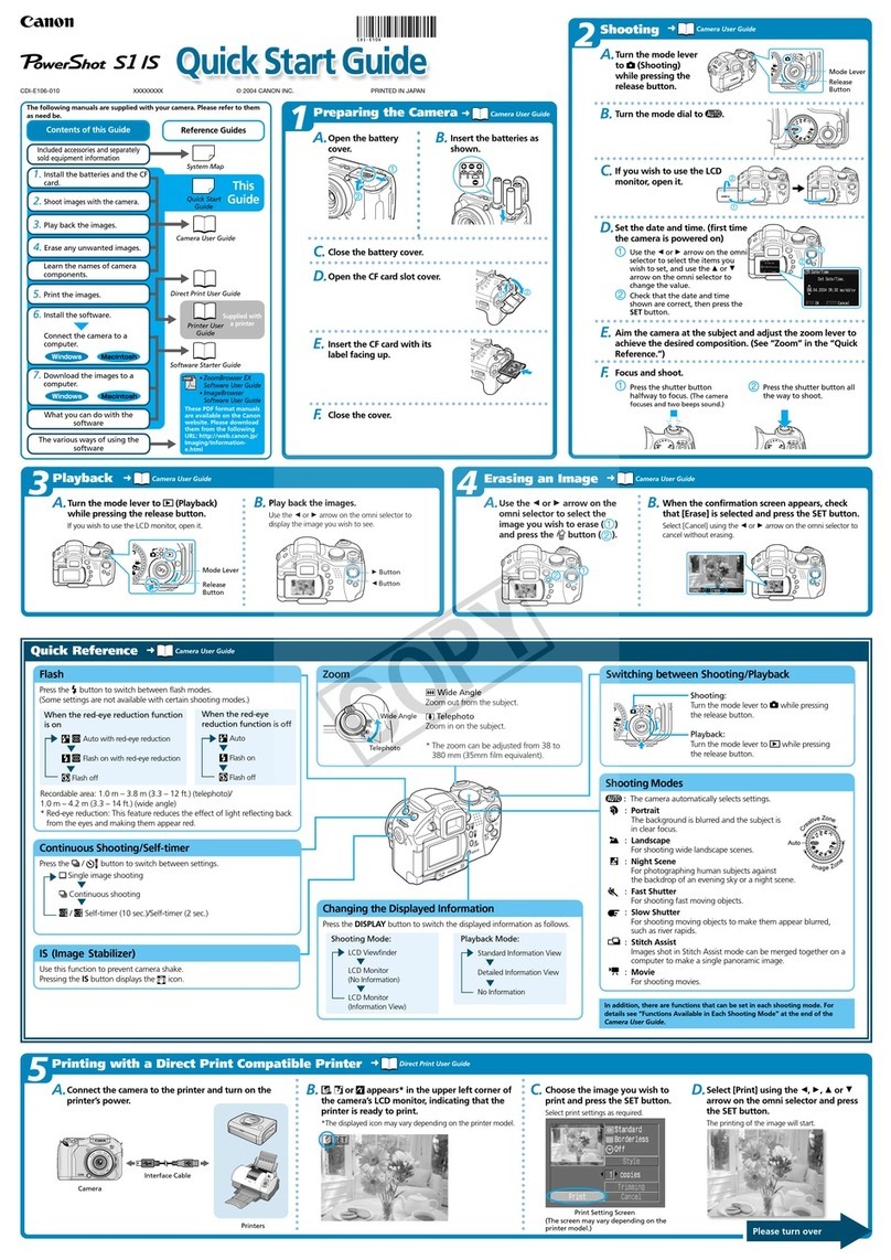 Canon PowerShot S1 IS User manual