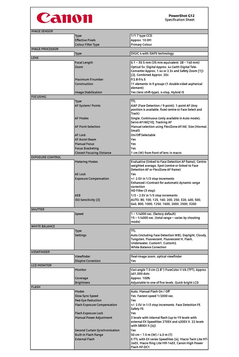 Canon PowerShot G12 User manual