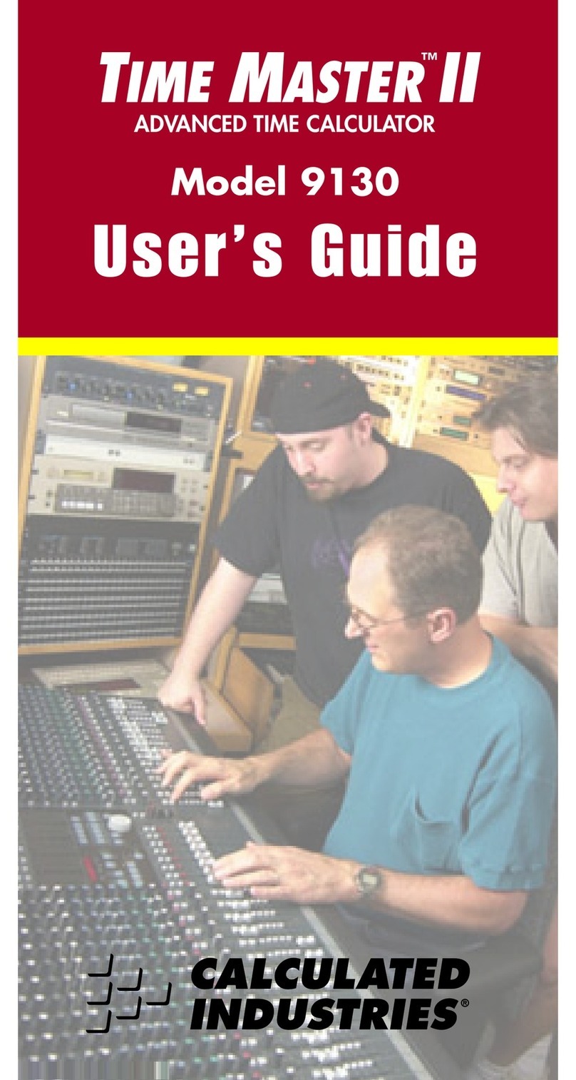 Calculated Industries 9130 user guide