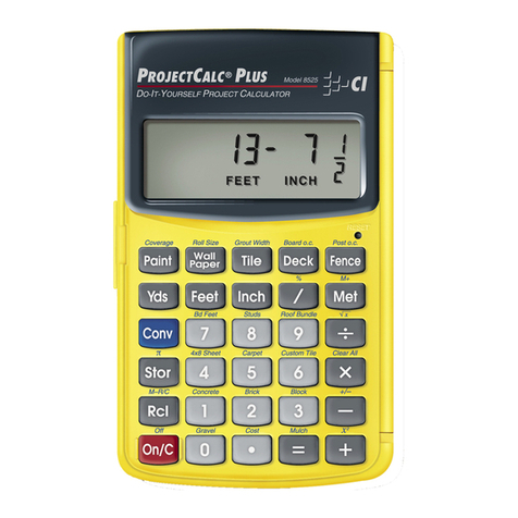 Calculated Industries 8525 user guide