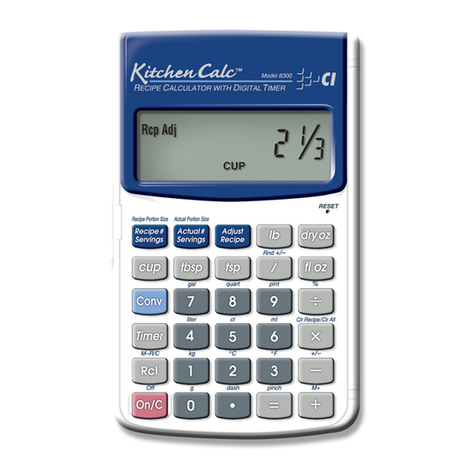 Calculated Industries KitchenCalc 8300 User manual
