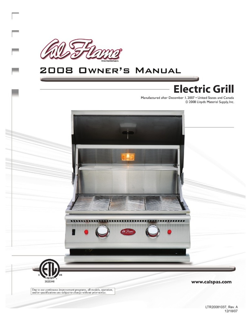 Calflame BBQ08882E User manual