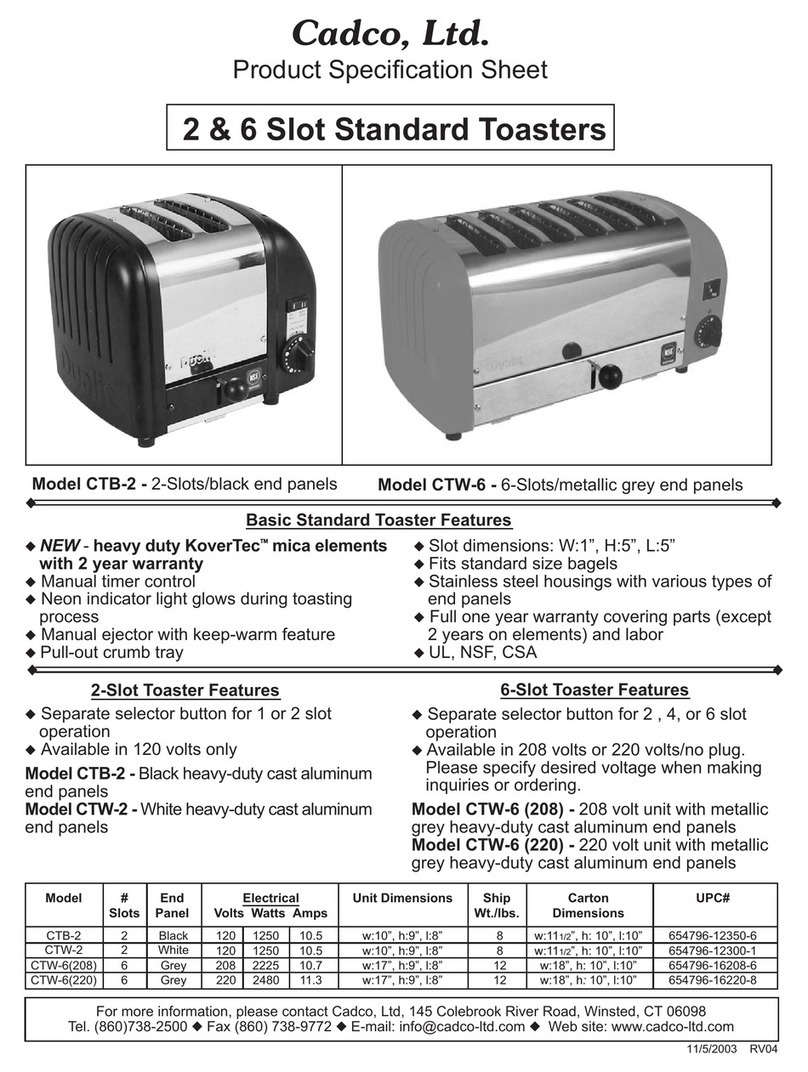 Cadco CBT-2 User manual