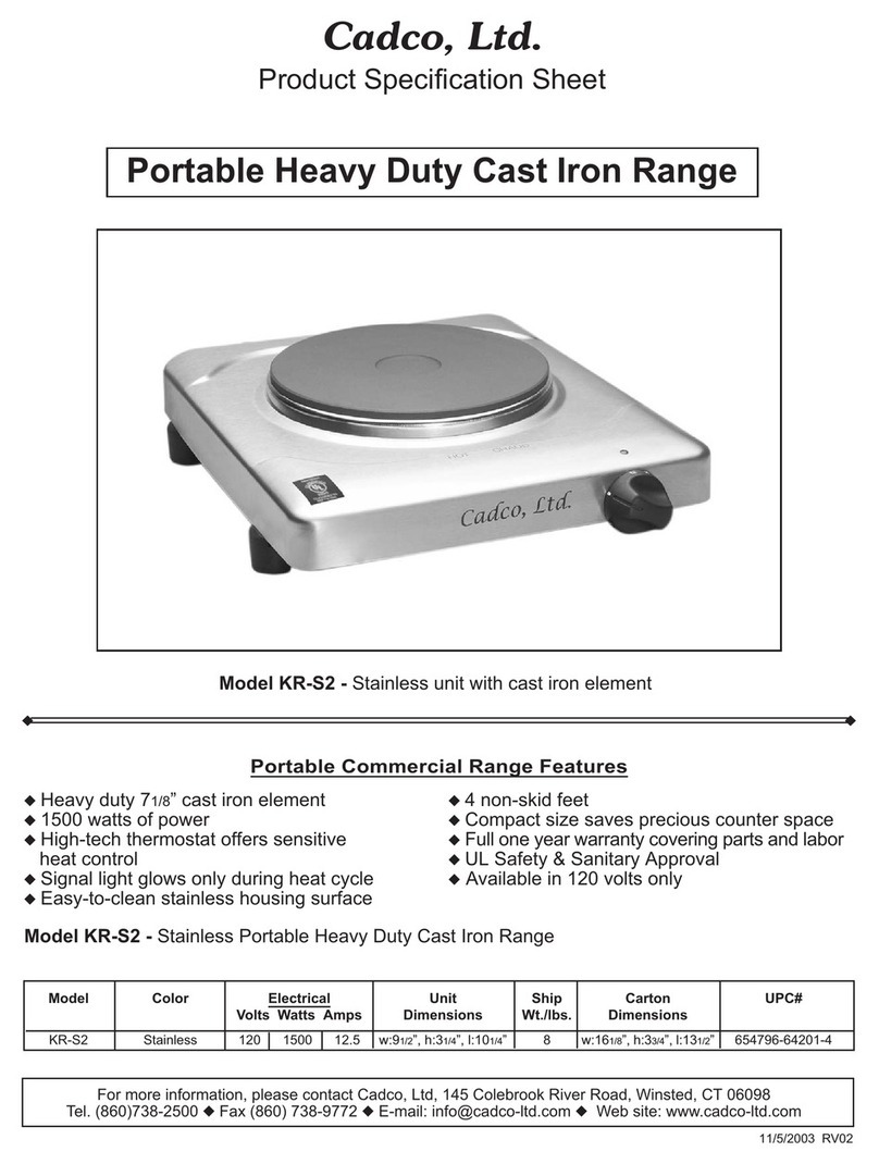 Cadco KR-S2 User manual