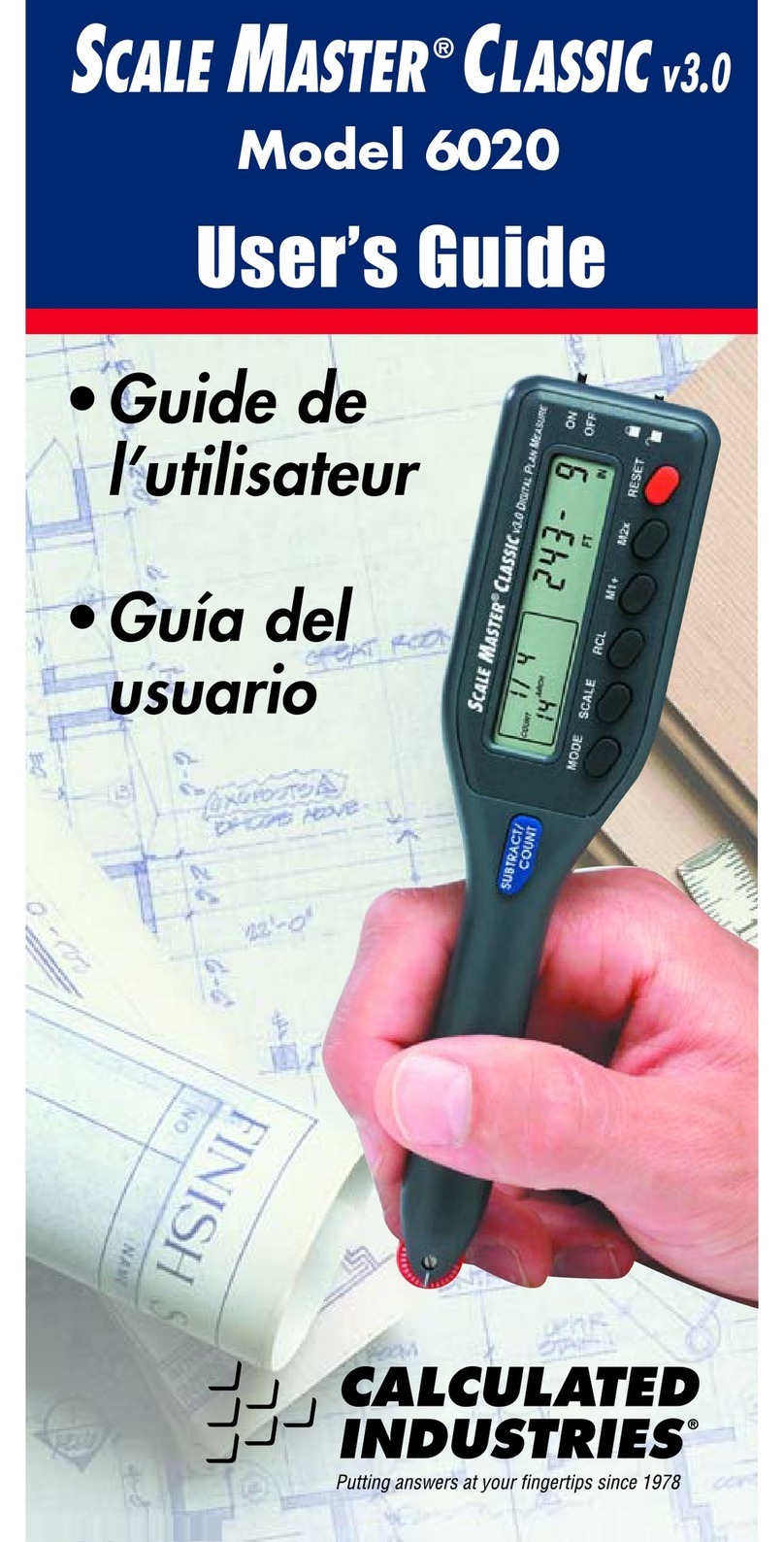 Calculated Industries SCALE MASTER CLASSIC 6020 User manual