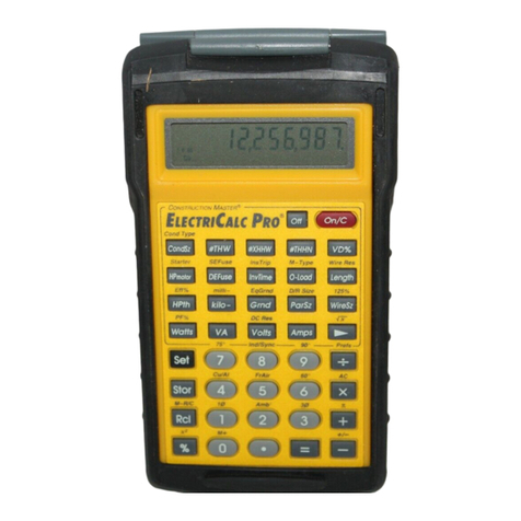 Calculated Industries 5060 User manual