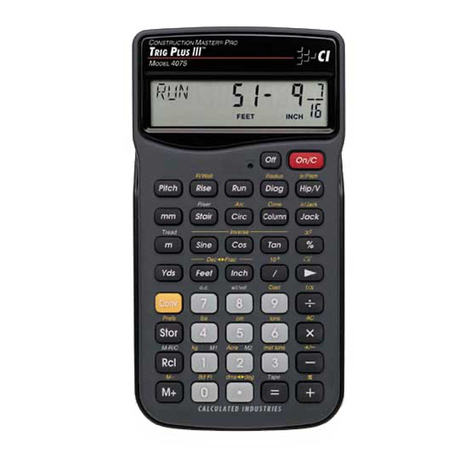Calculated Industries 4030 user guide
