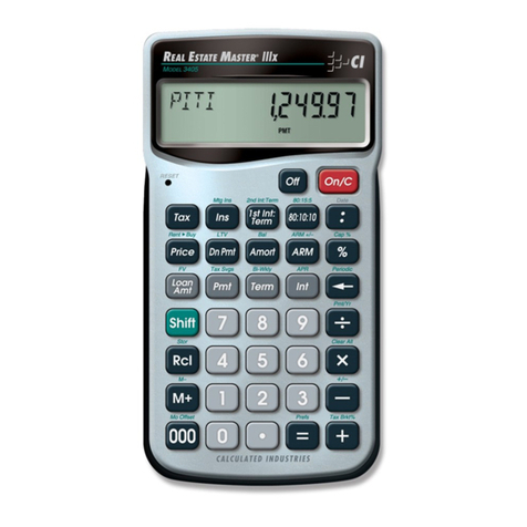 Calculated Industries 3405 User manual Calculated Industries 3405 User manual