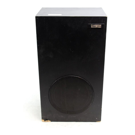 Cambridge Sound Works Powered Subwoofer II User manual