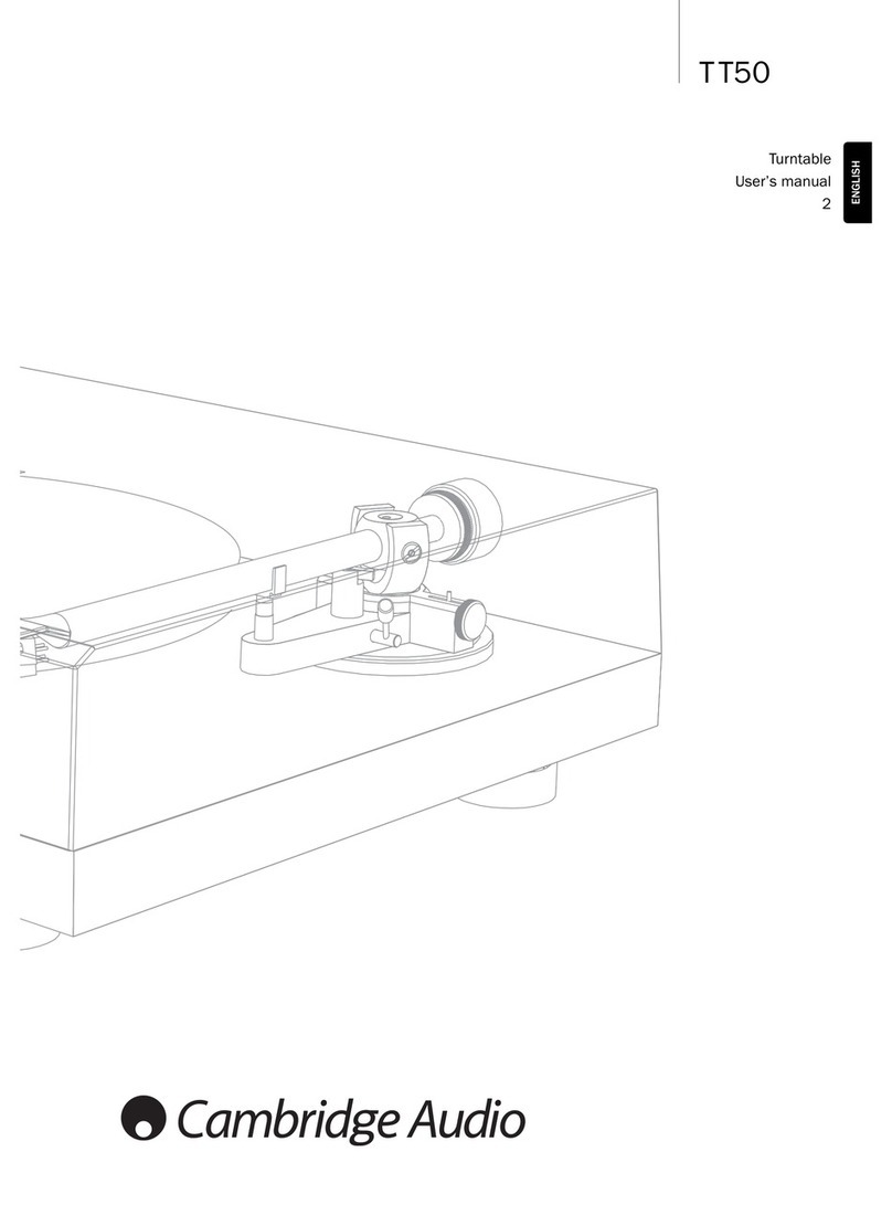 Cambridge Audio TT50 User manual