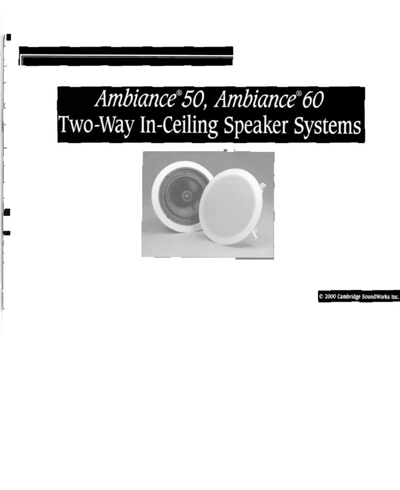 Cambridge Sound Works Ambiance 50 user guide