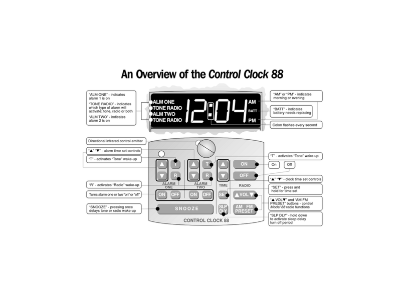 Cambridge Sound Works Control Clock 88 User manual