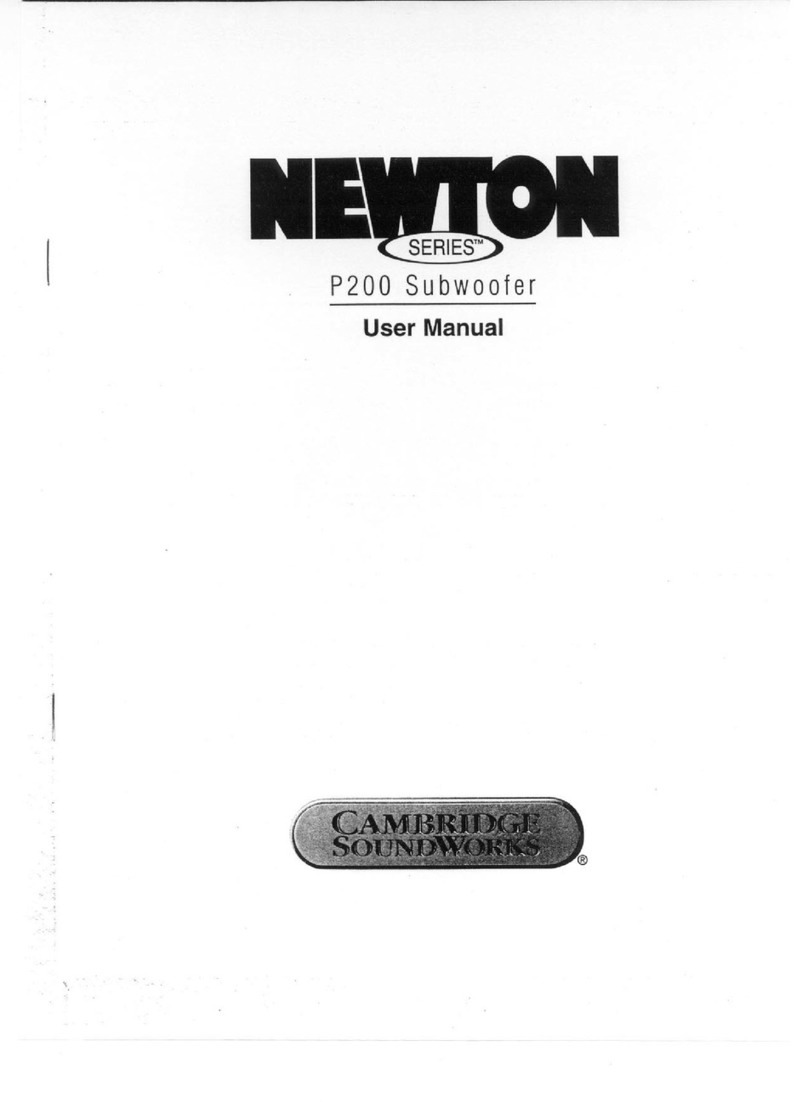 Cambridge Sound Works NEWTON P200 user manual