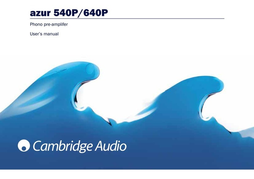 Cambridge Audio Azur 540P user manual