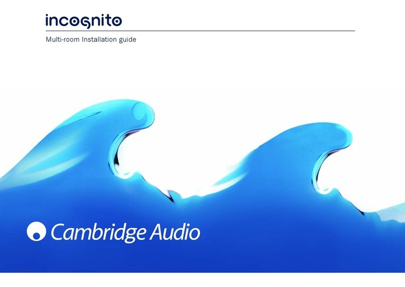 Cambridge Audio incognito AS10 installation guide