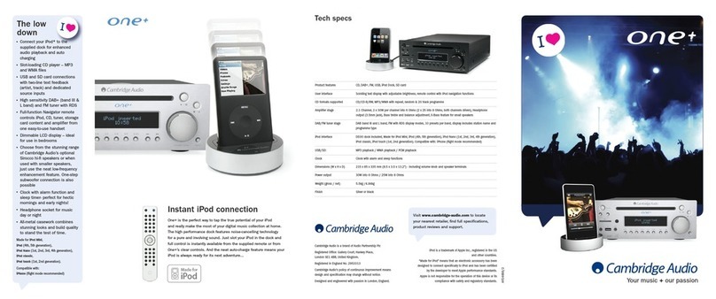 Cambridge Audio One+ User manual