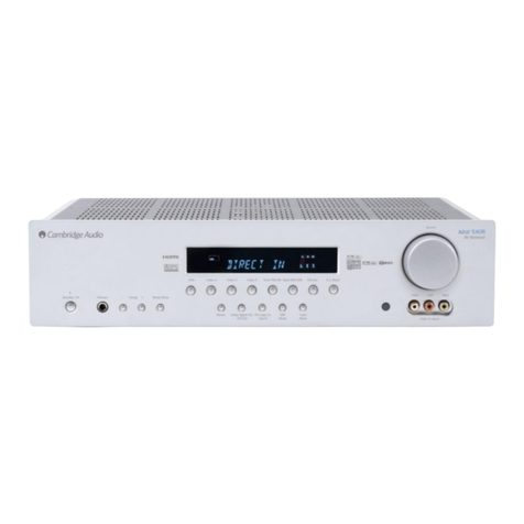 Cambridge Audio Azur 540R V3 User manual