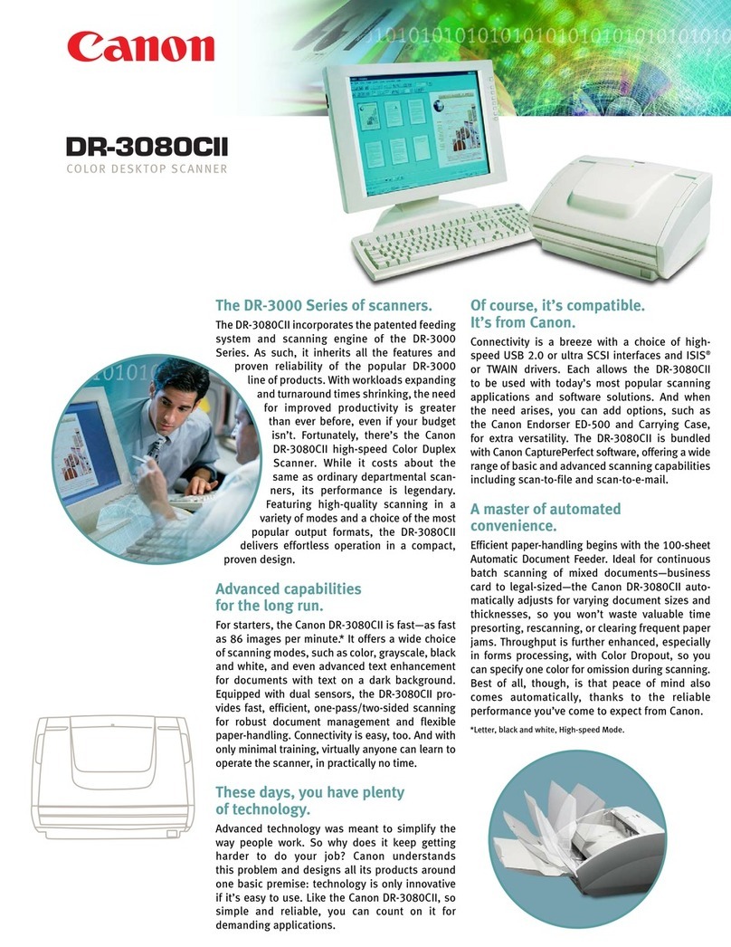 Canon imageFORMULA DR-3080C User manual