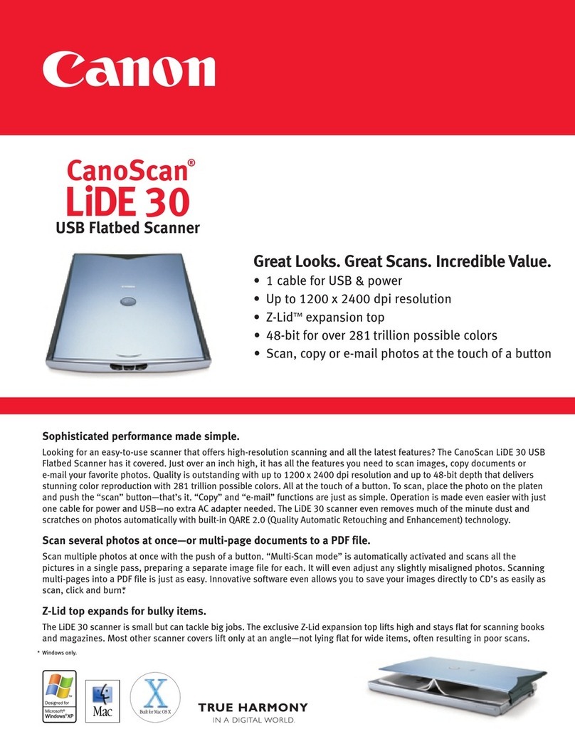 Canon CanoScan LiDE 30 User manual