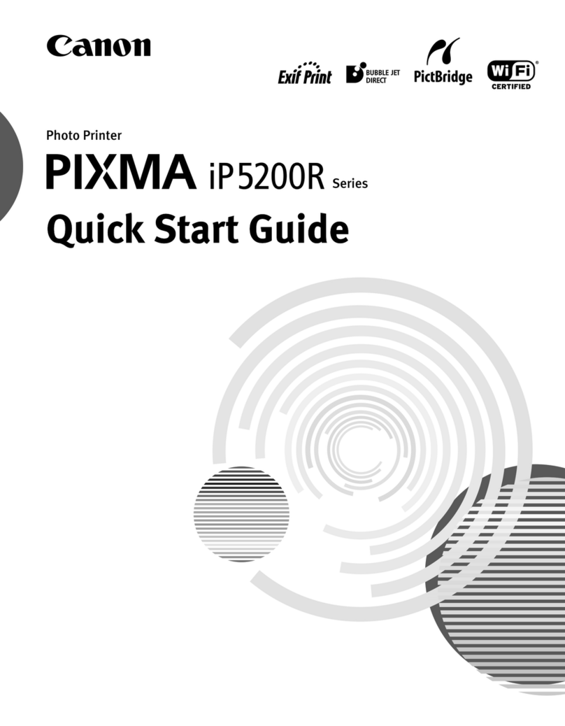 Canon iP5200R - PIXMA Color Inkjet Printer User manual