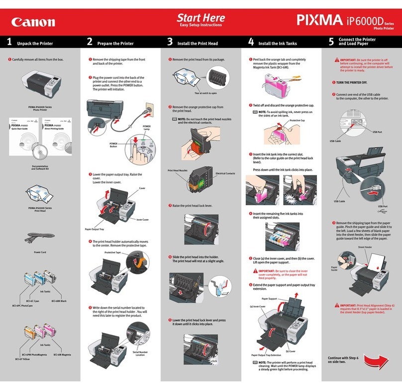 Canon PIXMA iP6000D Instruction Manual