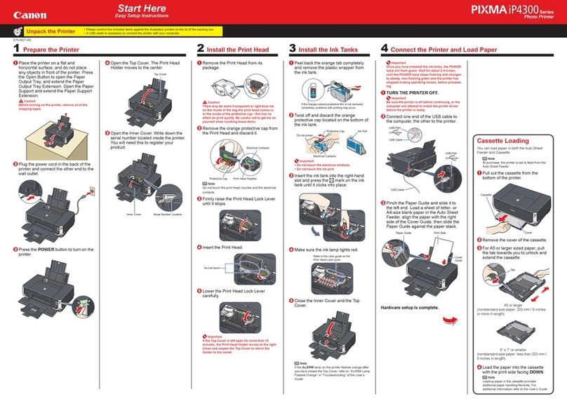 Canon Pixma iP4300 Series Instruction Manual