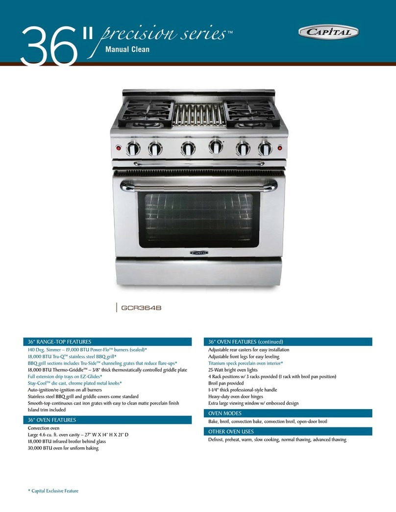 Capital Precision Series GCR364G User manual