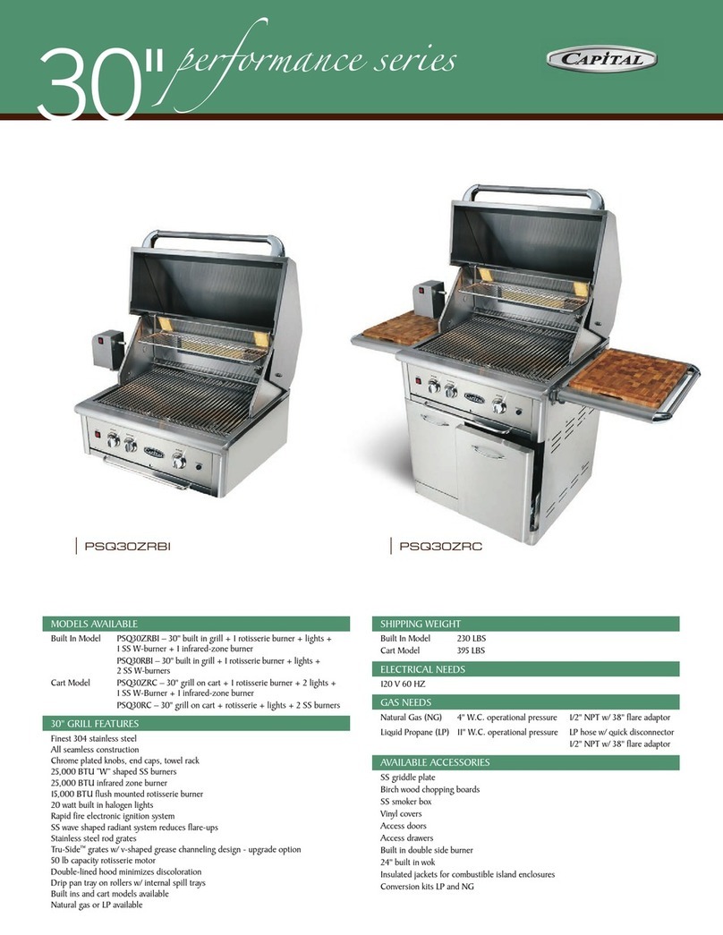 Capital Performance Series PSQ30ZRBI User manual