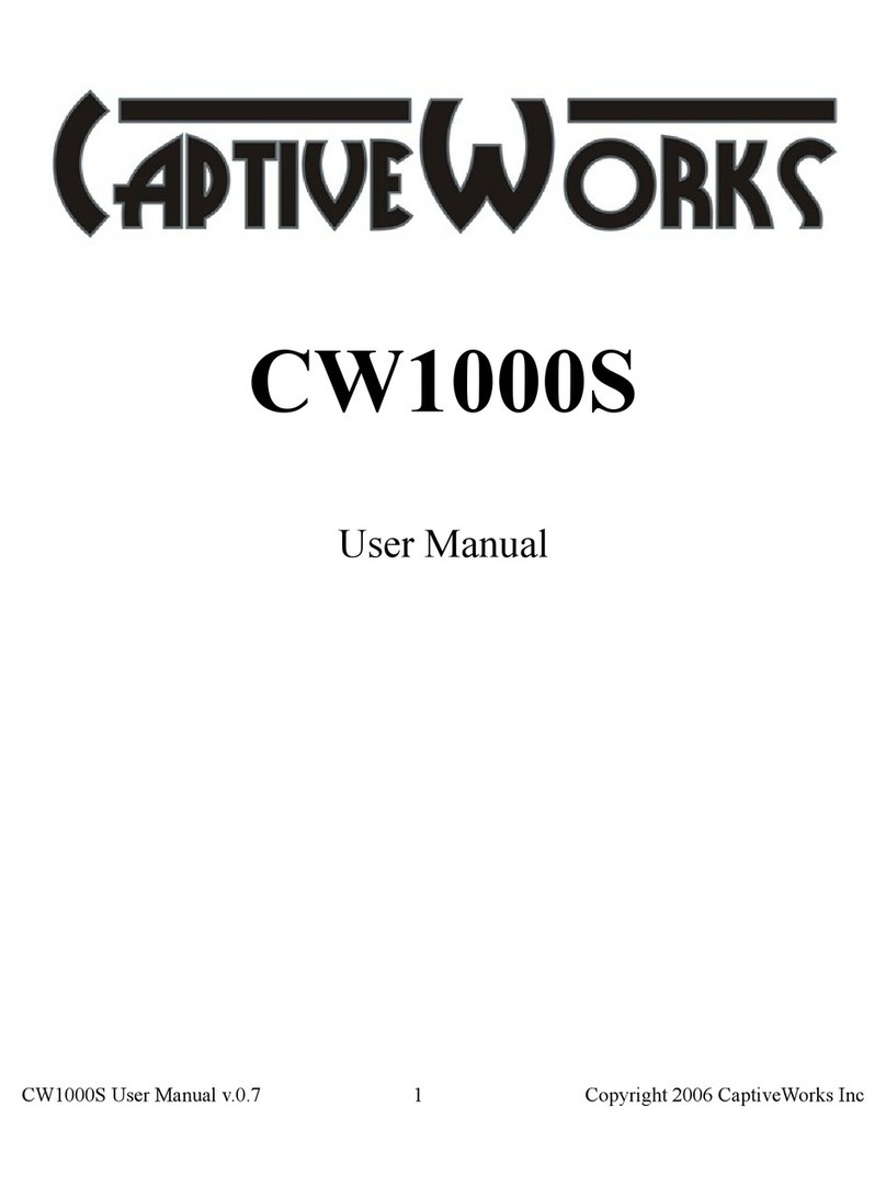 CaptiveWorks CW-1000S User manual