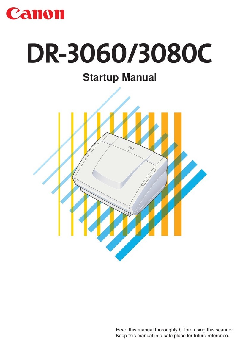 Canon imageFORMULA DR-3080C Startup manual