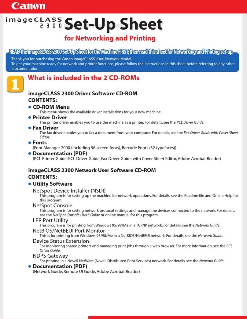 Canon ImageCLASS 2300 Manual