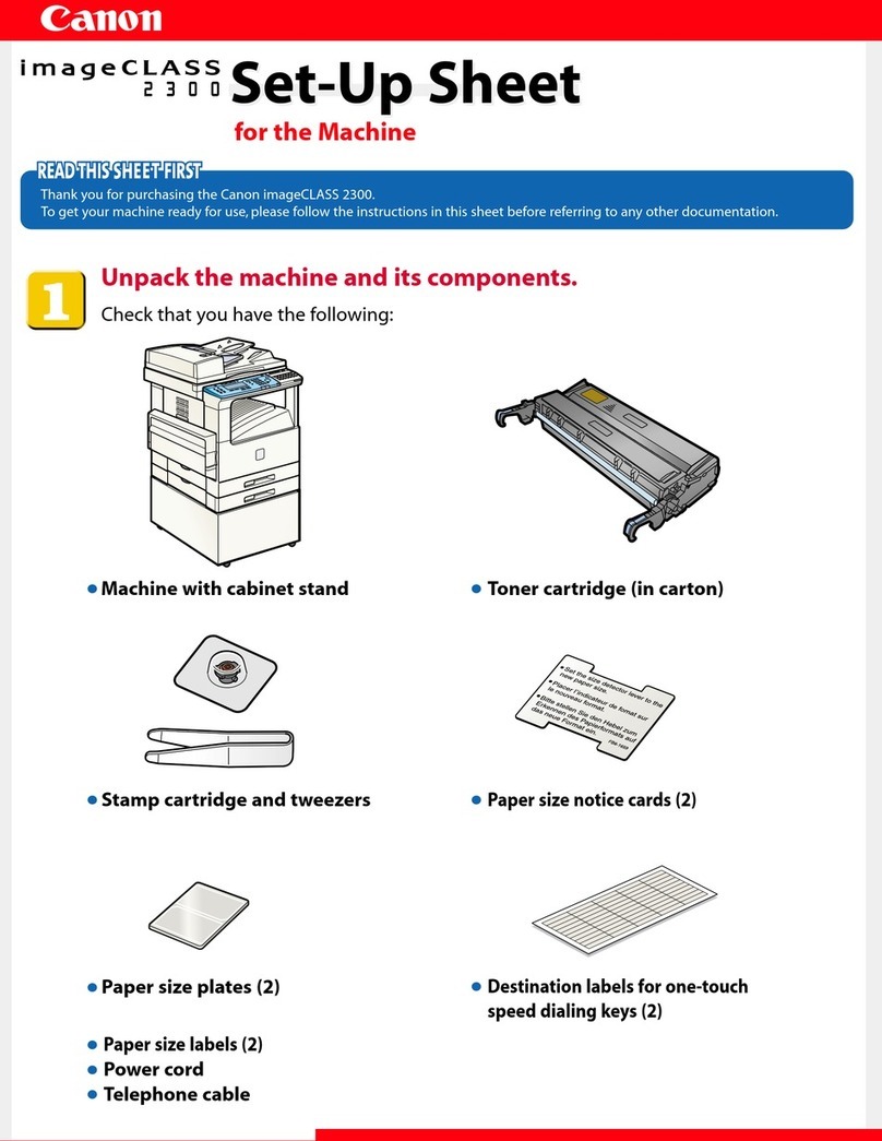 Canon ImageCLASS 2300 Manual