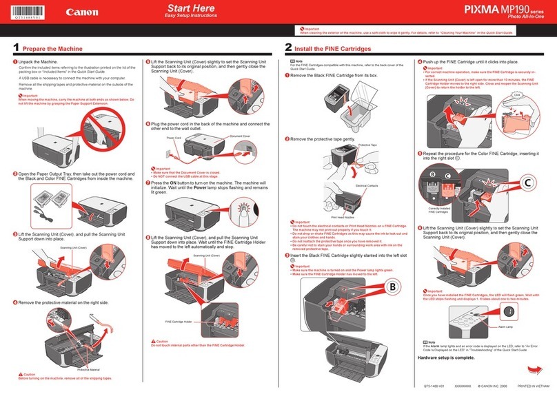 Canon PIXMA MP190 User manual