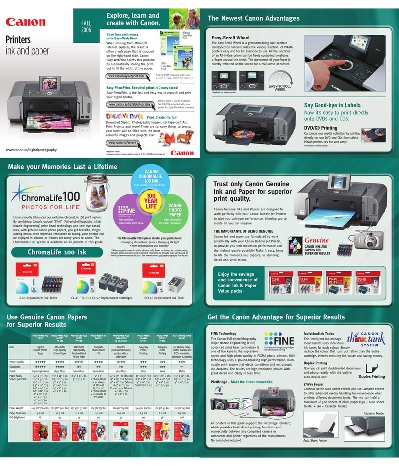 Canon PIXMA MP160 brochure