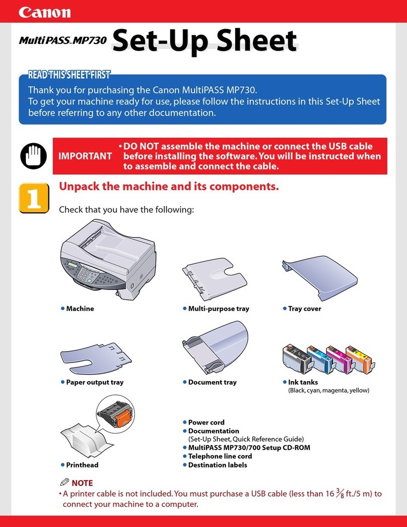 Canon MP730 - MultiPASS Color Inkjet Manual