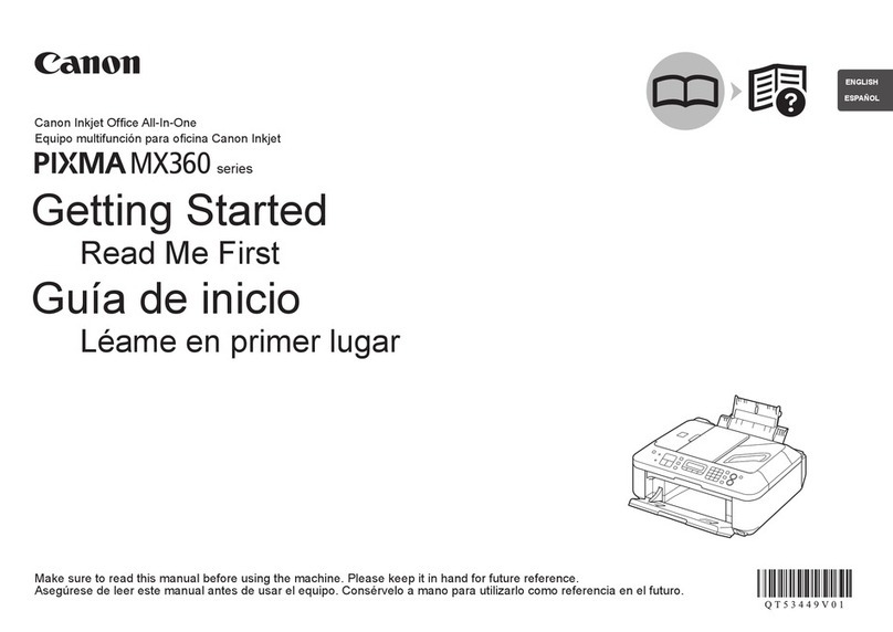 Canon PIXMA MX360 Series Getting started